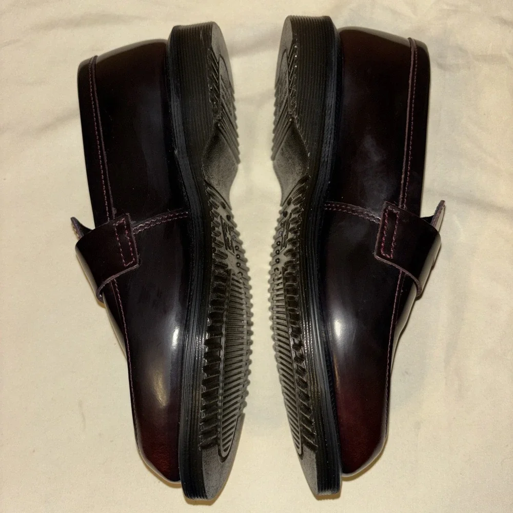 New Dr. Martens Temara Women's 6 Black Cherry Red Arcadia Penny Loafers 37 $130